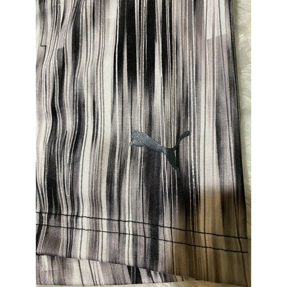 Puma Womens Small Athletic Running Black White Shorts - Picture 4 of 7